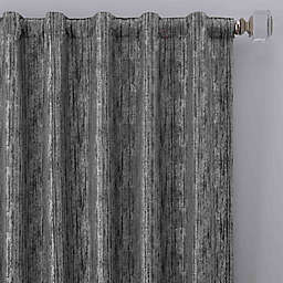 Drift 63-Inch Rod Pocket/Back Tab Window Curtain Panel in Pewter (Single)
