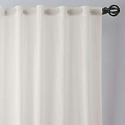 Esteem Sheer Linen Rod Pocket/Back Tab Window Curtain Panel (Single)
