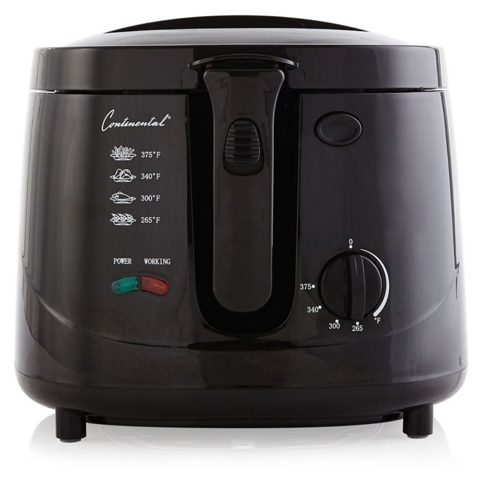 Continental Electric 2 5 Quart Cool Touch Deep Fryer In Black