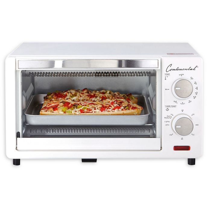 Continental Electric 4 Slice Toaster Oven In White Bed Bath Beyond