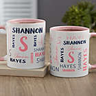 Alternate image 0 for Notable Name Personalized 11 oz. Coffee Mug in Pink