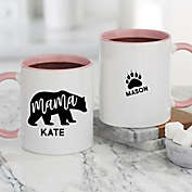 Mama Bear Personalized 11 oz. Coffee Mug in Pink