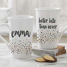Sparkling Name Personalized 16 oz. Coffee Mug in White
