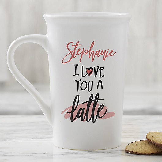 Alternate image 1 for Love You a Latte Personalized Coffee Mug