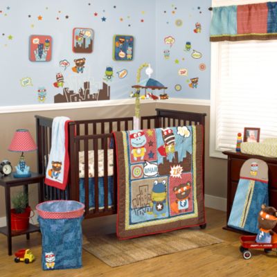 superhero crib set