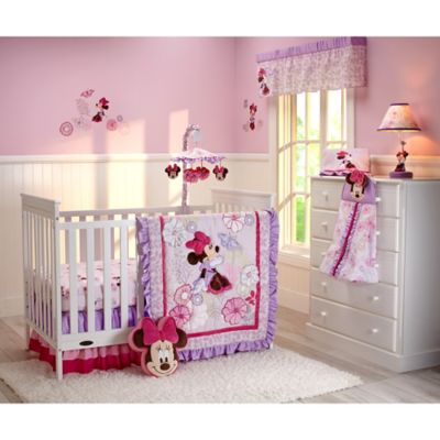 minnie mouse baby comforter set