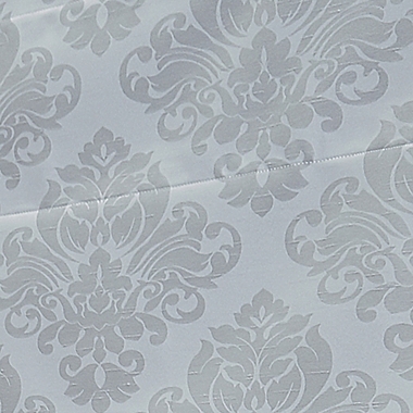 Damask Cordless Roman 34-Inch x 64-Inch Shade in Silver. View a larger version of this product image.
