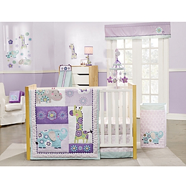 Crib Bedding Set Carter's Zoo Collection 10 Pc Includes Lamp, Liner & Blanket 