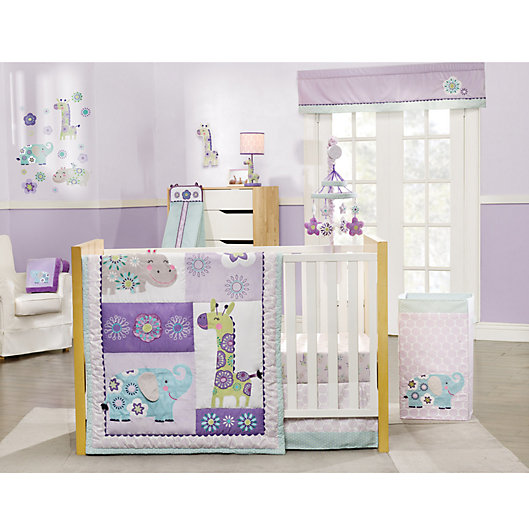 Alternate image 1 for carter's® Zoo Collection 4-Piece Crib Bedding Set