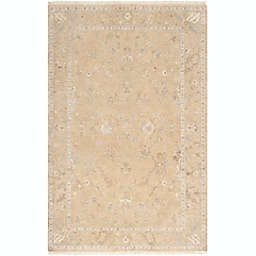 Surya Transcendant 2' x 3' Hand Knotted Accent Rug in Beige/Khaki