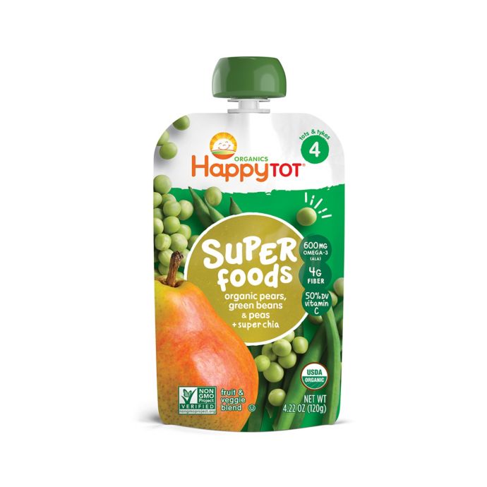 Happy Baby™Happy Tot™ 4.22 oz. Organic Veggie & Fruit Blend in Green