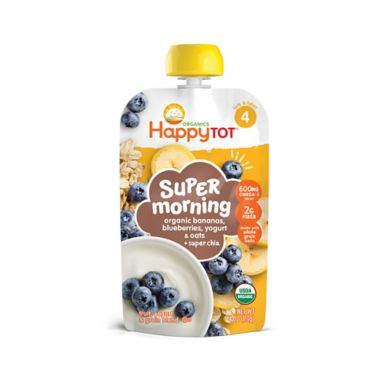 Happy Tot&trade; Morning 4 oz. Organic Blend in Banana, Blueberry, Yogurt & Oats. View a larger version of this product image.