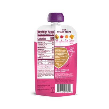 Happy Baby&trade; Happy Tot&trade; Organic Fiber & Protein 4 oz. Pear, Raspberry, Squash, Carrot. View a larger version of this product image.