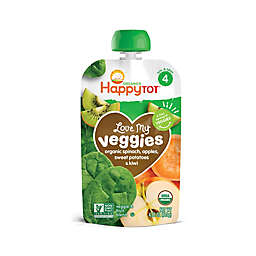 Happy Baby Happy Tot Love My Veggies Organic 4.22 oz. Spinach, Apple, Sweet Potato & Kiwi Pouch