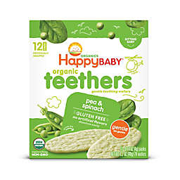Happy Baby&trade; Gentle Teethers 12-Packs of 2 Pea & Spinach Organic Teething Wafers