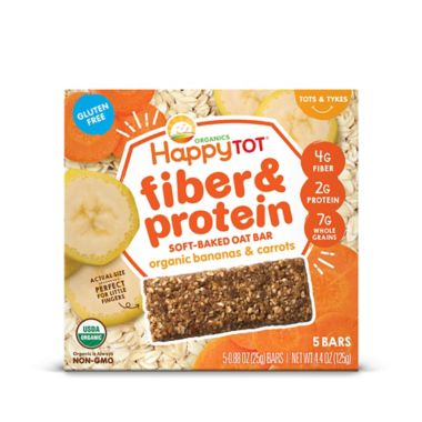 Happy Baby&trade; Happy Tot&trade; Organic 5-Pack Bananas and Carrots Soft-Baked Oat Bars. View a larger version of this product image.