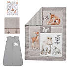 Alternate image 1 for Lambs &amp; Ivy&reg; Painted Forest 4-Piece Crib Bedding Set in Beige/Grey