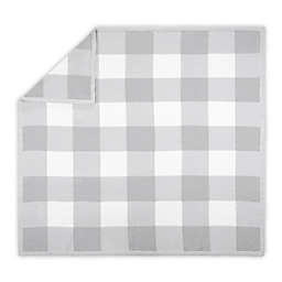 The Peanutshell™ Farmhouse Check Baby Blanket in White/Grey