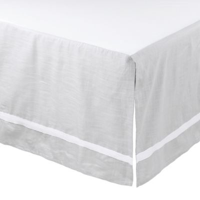 grey crib skirt