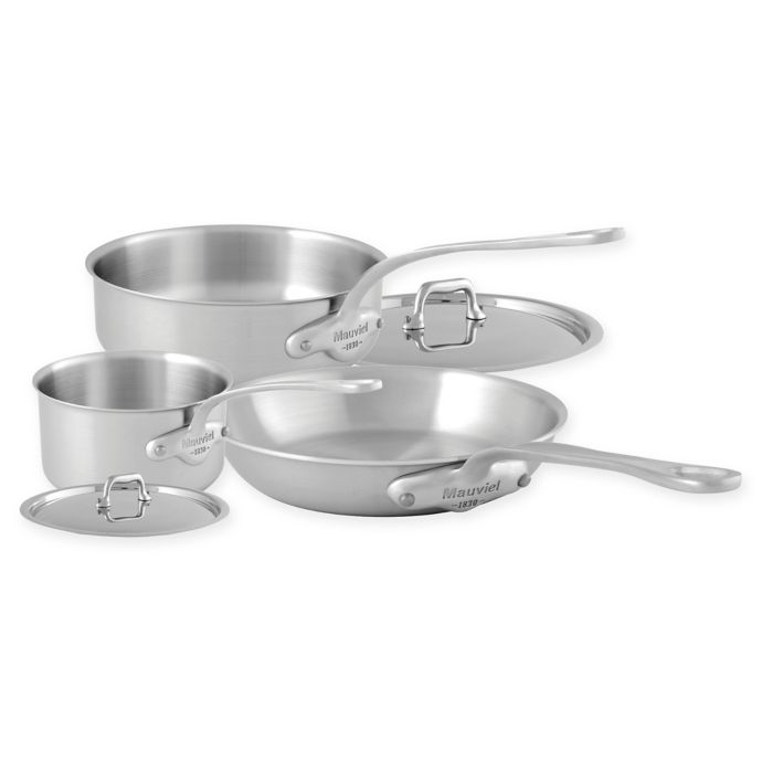 Mauviel 1830® M'Urban Stainless Steel 5-Piece Cookware Set | Bed Bath