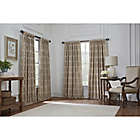 Alternate image 1 for Gate Jacquard 63-Inch Pinch Pleat Window Curtain Panel in Antique (Single)
