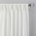 Alternate image 0 for Glam 108-Inch Pinch Pleat Window Curtain Panel in White (Single)