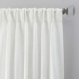 Glam 63-Inch Pinch Pleat Window Curtain Panel in White (Single)
