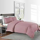Alternate image 1 for Solid 450-Thread-Count Cotton Sateen 3-Piece King Duvet Cover Set in Dusty Rose