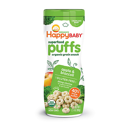 Alternate image 1 for Happy Baby™ Happy Puffs™ Organic 2.1 oz. Puffs in Apple