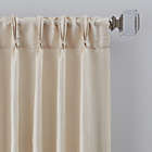 Alternate image 0 for Grid 84-Inch Pinch Pleat Window Curtain Panel in Ivory (Single)