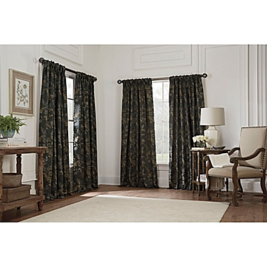 Jenna 63-Inch Pinch Pleat Window Curtain Panel in Charcoal (Single). View a larger version of this product image.
