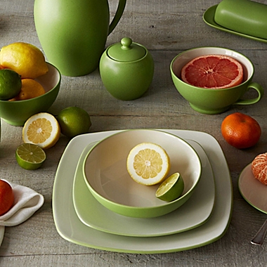 Noritake&reg; Colorwave Square Dinnerware Collection in Apple. View a larger version of this product image.