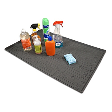 Xtreme Mats&reg; 22-Inch x 34-Inch Under-Sink Kitchen Cabinet Mat in Grey. View a larger version of this product image.