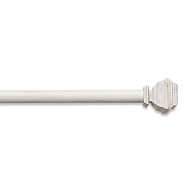Bee &amp; Willow&trade; Cooper Square 48 to 88-Inch Window Curtain Rod in Weathered White. View a larger version of this product image.