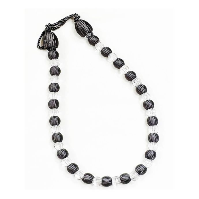 Arlington Pearl Window Curtain Tie Back In Charcoal Grey Bed Bath Beyond