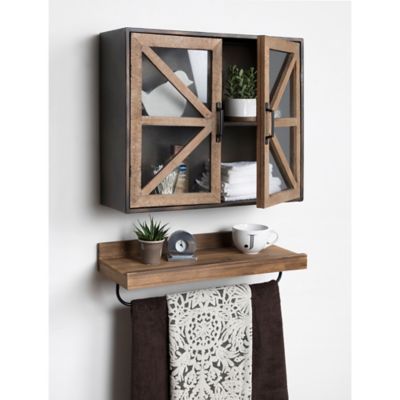Kate and Laurel Mace Modern Farmhouse Furniture Collection in Rustic Brown