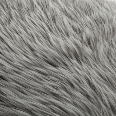 Inspired Home Maggie Faux Fur Bench in Chrome. View a larger version of this product image.