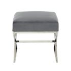 Alternate image 5 for Inspired Home Maggie Ottoman in Chrome