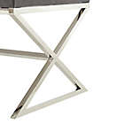 Alternate image 6 for Inspired Home Maggie Ottoman in Chrome