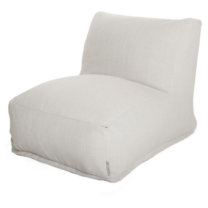 Majestic International Sherpa Bean Bag Lounger in Cream Bed Bath & Beyond