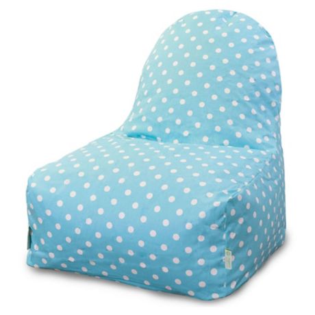 Majestic Home Goods Small Polka Dot Bean Bag Kick-It Chair | Bed Bath ...