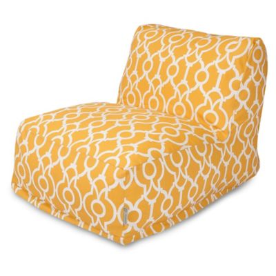 Yellow Coral Majestic Home Goods Kick-It Chair 