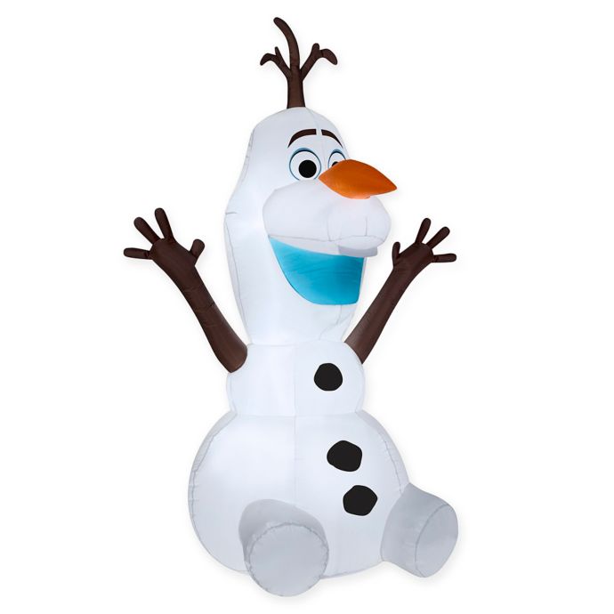 Disney® Olaf the Snowman Sitting Inflatable Outdoor ...