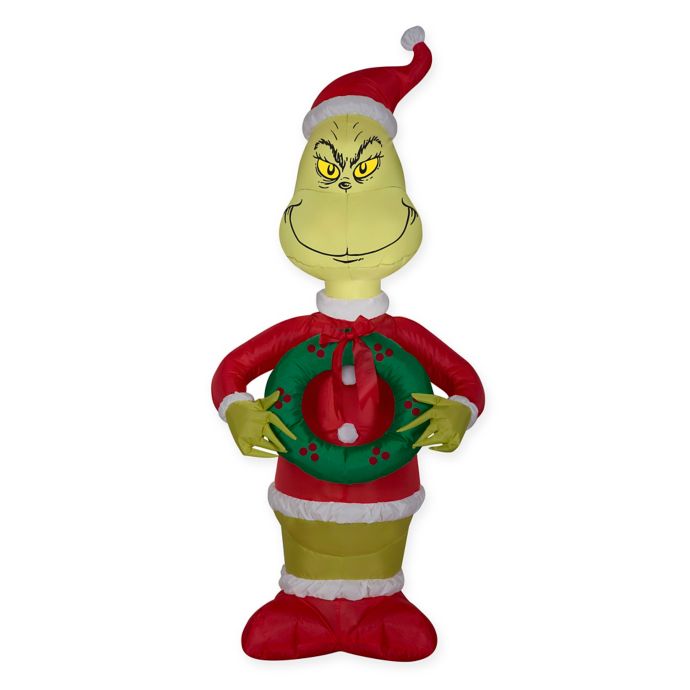 Gemmy Grinch Inflatable Outdoor Decoration Bed Bath Beyond