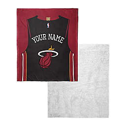 NBA Miami Heat Personalized Silk Touch Sherpa Throw Blanket