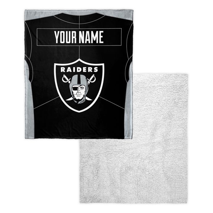 Oakland Raiders Blanket 50x60 Raschel Jersey Design ...