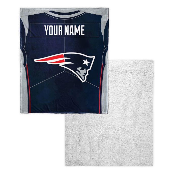 NFL New England Patriots Personalized Silk Touch Sherpa ...