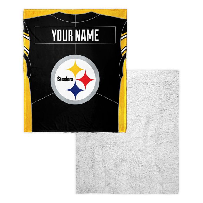 NFL Pittsburgh Steelers Personalized Silk Touch Sherpa ...