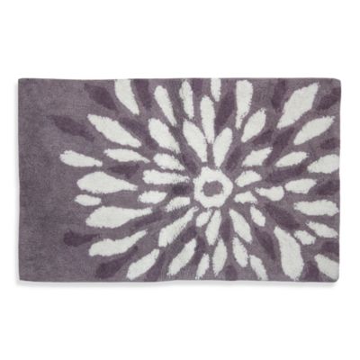 purple bath mat