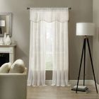 Alternate image 3 for Kensington Home Linden 52-Inch Linen Blend Sheer Valance in White